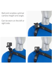 STUNTMAN 360 High Stability Shoulder Mount for Action Cameras Fits GoPro DJI Osmo Action 5 Pro 4 3 2 Insta360 Ace Pro Ace ONE RS ONE R and Others