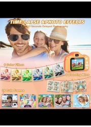 Upgrade Toddler Camera Children Video Camcorder,Kids Digital Selfie Camera Toys with 32GB SD Card for 3 4 5 6 7 8 9 Year Old Girls and Boys