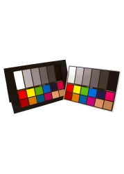 DGK Color Tools DKCPro 5 x 7 Set of 2 White Balance and Color Calibration Charts with 12 and 18 Gray Pro Quality Includes Frame Stand and User Guide