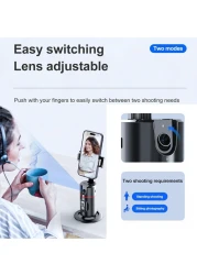 Yeasha,
Generic
Phone Tracking Tripod 360&deg; Rotation Face Tracking Tripod Foldable Auto Face Tracking Phone Holder For Video Vlog Live Stream No App Required Gesture Control.