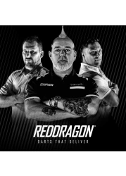 RED DRAGON Hardcore Black Extra Thick Standard Dart Flights 5 Sets Per Pack 15 Dart Flights in Total