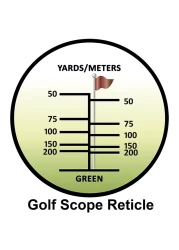 Barska Blueline 8x22 Waterproof Golf Scope Monocular with Builtin Internal Distance Reticle