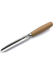 Fitto Premium Corer with Wooden Handle &ndash; Durable Stainless Steel Fruit Corer for Effortless Apple, Pear, and Melon Coring &ndash; Ergonomic Design for Comfortable Grip and Easy Cleaning