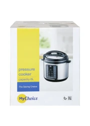 ماي تشويس طنجرة ضغط 6 لتر MPC-226 - فضي وأسود