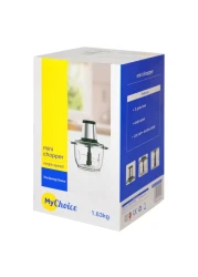 ماي تشويس مفرمة صغيرة ذات سرعة واحدة MCG-295 بسعة 2 لتر فضي وأسود