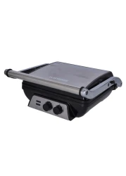 Olsenmark 2000W Super-Jumbo Grill Sandwich Maker - OMGM2441, Non-Stick Coated Plates, Opens 180 Degrees with Cool Touch Handle, Adjustable Temperature &amp; Timer with Indicator Light, 2 Year