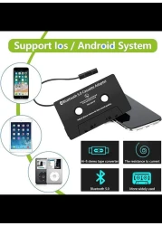 Radiotronics Cassette adapter for 5.0 car radio car cassette receiver Bluetooth car audio cassette to AUX adapter CD player MP3 iPod with 3.5 mm jack plug