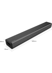 Hisense HS214 2.1CH Soundbar With Built In Subwoofer, 108W, All In One Compact Design With Wireless Bluetooth, Powered By Dolby Digital, HDMI ARC/Optical/AUX/USB, 3EQ Modes, Black