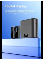 Radiotronics Wireless Lapel Microphone With Charging Box For Android Iphone IOS Mobile Phone