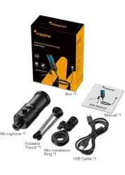 MAONO AU-PM461TR USB Gaming Microphone with Mic Gain - Black