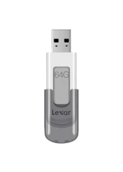 Lexar Jump Drive V100 64GB USB 3.0 Flash Drive Gray
