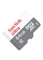 SanDisk Ultra Ultra MicroSDXC UHS-I Class 10 Memory Card White and Grey 64GB with Cruzer Blade USB Flash Drive Red and Black 64GB