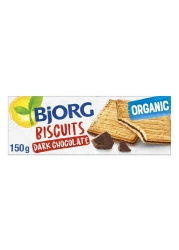 Bjorg Organic Dark Chocolate Filling Biscuits, 150g