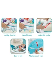 TEKNUM Multifunctional Rocker/ Feeding Chair/Baby Seat/Recliner - Dinosaur Blue