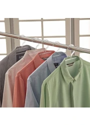 LAVISH Clear Plastic Clothes Hangers &ndash; 8-Piece Set for Neat &amp; Organized Wardrobe