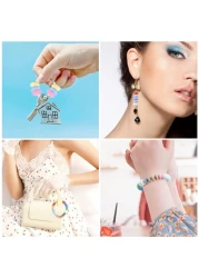 120Pcs Silicone Abacus Beads Bulk 12mm Shaped Lentil Silicon Beads 12 Colors for Keychain Making DIY Jewelry Making