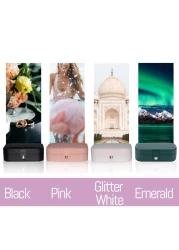 Smileshe Jewelry Box PU Leather Small Portable Travel Case 2 Layers Organizer Display Storage Holder Box for Rings Earrings Necklaces Bracelets