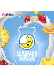 Actimel Multi-Fruit Flavored Low Fat Dairy Drink 93ml Pack of 4