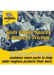 Bardahl 2117 NoSmoke StopLeak Motor Oil Additive Treatment for Oil Burning Excessive Exhaust Smoke Engine Oil Leak Sealer Stop Smoke Quiet Noisy Engines While Restoring Engines 16 fl oz