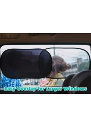 kinder Fluff Car Window Shade 4PackThe Only Certified Car Window Sun Shade for Baby Proven to Block 9995 UVR Moms Choice Gold Award Car Seat Sun Protection Standard