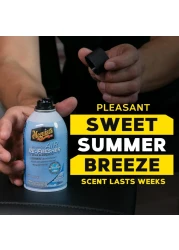 Meguiars Whole Car Air Refresher Odor Eliminator Spray Eliminates Strong Vehicle Odors Summer Breeze 2 Oz Spray Bottle