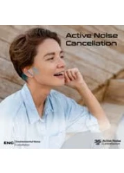 High-Definition Hybrid ANC TWS Earbuds with IntelliTouch white