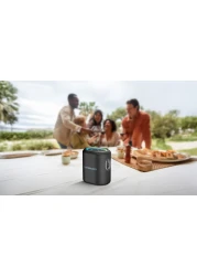 سماعة بورتابل TWS من باوولوچي، بطارية 4000 مللي أمبير، 8 ساعات تشغيل، سائق قوي 25 واط 66 مم، أضواء RGB الأنيقة، بلوتوث V5.0، تصميم مدمج وقابل للحمل، شحن خلال 4 ساعات، أطلق الصوت - أسود
