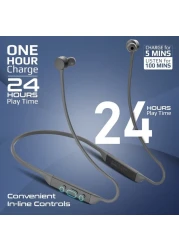 High-Fidelity Liquid Silicone Wireless Neckband Earphones
