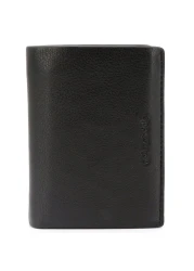 Gai Mattiolo Men's wallet in nappa leather, Equipped with card holder, card-sized document holder and space for banknotes., Black