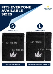 The Friendly Swede Wrist Wallets for Men Women Wristband Pocket with Zipper for Jogging Cycling Walking Wrist Wallet Pouch for Men for Storing Cash Keys Credit Cards Ankle Wallet 2 Pack