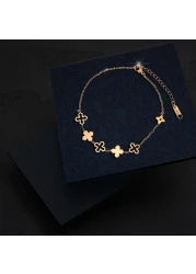 Aiwanto Flower Pattern Anklet Ankle Chain