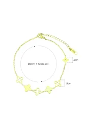 Aiwanto Anklet Ankle Chain Flower Anklet Bracelet