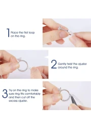 Ring Size Adjuster for Loose Rings Guard Clips Transparent Ring Tightener Sizer Adjusters resizer Fit Almost Any Rings 6 Different Sizes Transparent6Pcs