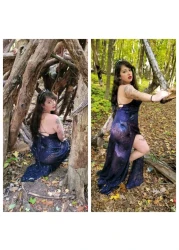 Bubbmi Black Raw Crystal Tiara Crown Headband Natural Quartz Moon Goddess Witch Headpiece for Wiccan Cosplay Party Headwear