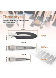 Hair Clips for Women Styling 44Pcs Metal Duck Billed Pin Curl Clips Hair Pins Salon Makeup Hair Dyeing Silver Black