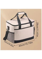 Portable Cooler Bag - Insulated Large Capacity Camping Cooler for Picnic, Beach, Travel &amp; Outdoor Adventures - Leakproof, Lightweight &amp; Durable Lunch Cooler
