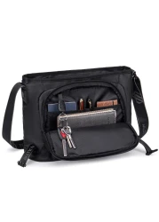 Arctic Hunter Premium Shoulder Laptop Bag Water Resistant Polyester Unisex Shoulder Sling bag for Travel Business School College K00528 Black