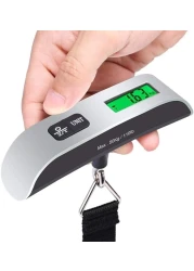 Weighing Scale 1Pc 50Kg 10G Electronic Portable Digital Luggage Weight Hanging Scale Travel