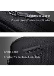 Arctic Hunter Unisex Handbag Durable Premium Water Resistant Carry All Bag with Pockets for Men in Daily Use K00580 Black