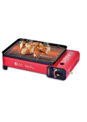 DLC Camping Gas Burner Red DLC-P3411 Portable Butane Stove for Camping, Hiking &amp; Backpacking Lightweight, Windproof Outdoor Cooking Stove
