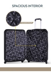 3-Piece Hard side ABS Luggage Trolley Set 20/24/28 Inch Pink