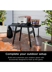 Ninja XSKOPPL Perforated Pizza Peel Compatible Woodfire Outdoor Oven OO100 series Hanging Drawstring Aluminum GreyBlack 195 x 165 x15