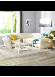 Premium Comfort Inflatable Corner Sofa, Large Size 101" X 80" X 30" - Perfect for Relaxation and Entertaining