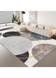Vital Area Rugs Soft Modern Rug Carpet Geometric Stripe Rug Non Slip Modern Carpet, Abstract Printed Floor Rugs for Home Decorative, Soft &amp; Non-Slip &amp; Washable Indoor Mat (K-241, 160 x 230 cm)
