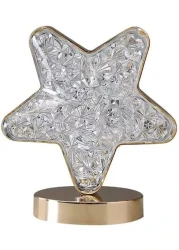 Smart Touch Portable Ramadan Star Shape Acrylic Table Lamp Led Light For Living Room Home