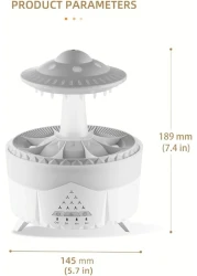 Essential Oil Diffuser for Aromatherapy, Upgraded Cool Mist Humidifier with 7 Color LED Lights, 2 Mist Modes, Waterless Auto-Off, Portable Diffuser