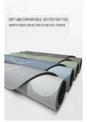 سجادة حمام Mei Homecenter Diatom Mud المضادة للانزلاق بتصميم مطبوع أنيق وفائق الامتصاص مع مادة ناعمة، رمادي فاتح (50 × 80 سم)