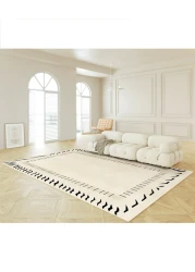 سجادة حديثة من المخمل الكريستالي مضادة للانزلاق لغرفة المعيشة وغرفة النوم بمواد ناعمة ومقاومة للبقع (120X160)