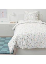 Duvet Cover And Pillowcase White/Mosaic Patterned 150X200/50X80cm