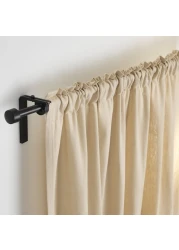 Curtain Rod Combination Black 120-210cm